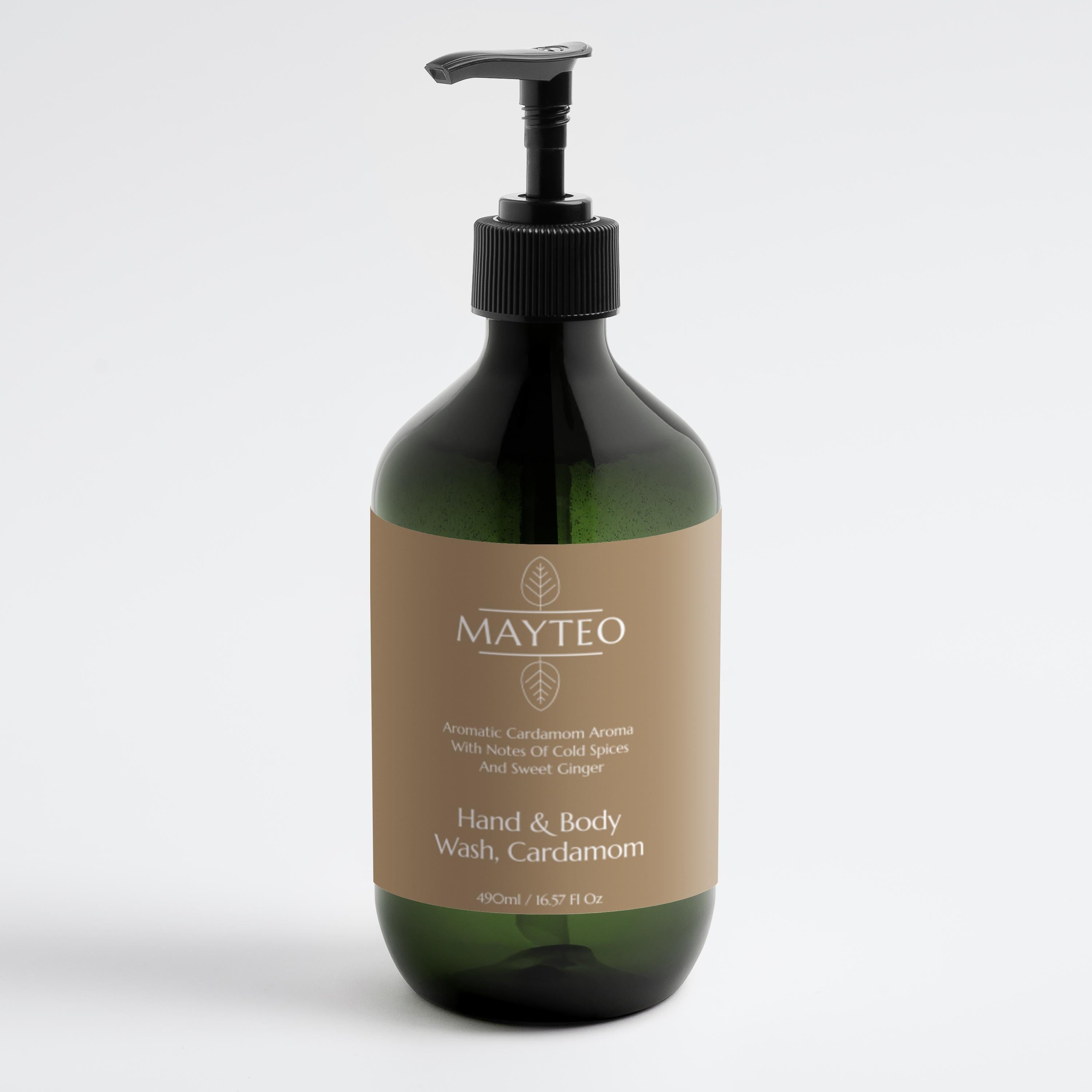 Hand & Body Wash, Ginger & Smoky Cardamom 490 ml / 16.57 fl oz