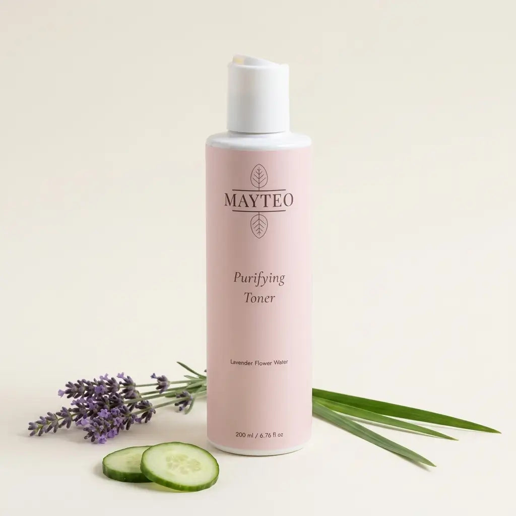 Mayteo Purifying Toner in een natuurlijke setting