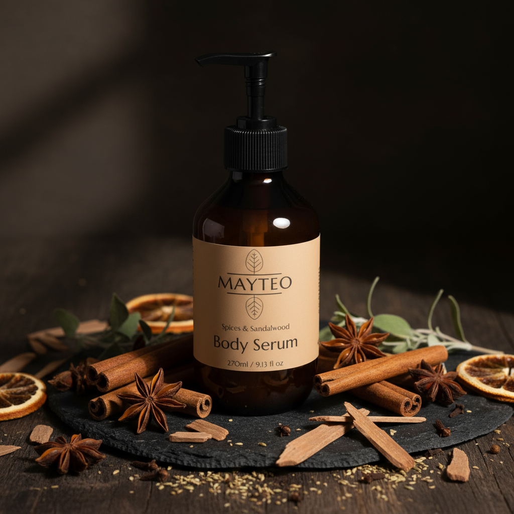 Silk Skin Body Serum, Spices & Sandalwood 270 ml / 9.13 fl oz